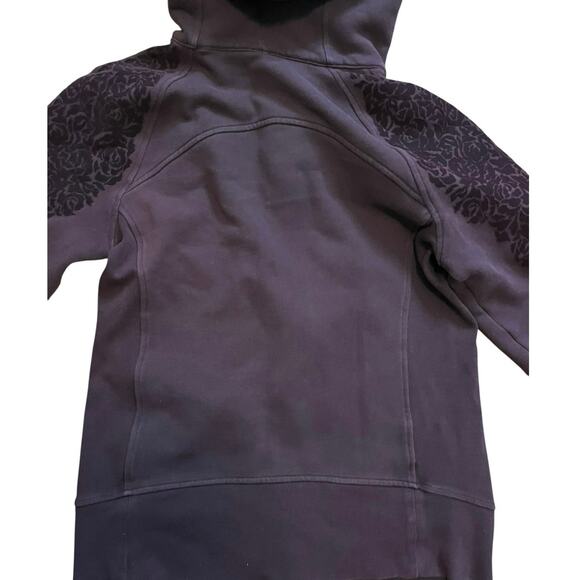 Lululemon Scuba Hoodie Cotton Velvet Roses size  6 Deep Purple - Picture 5 of 11